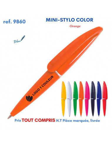 MINI STYLO COLOR REF 9860 9860 Stylos plastiques  0,74 €