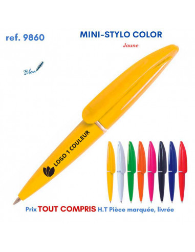 MINI STYLO COLOR REF 9860 9860 Stylos plastiques  0,74 €