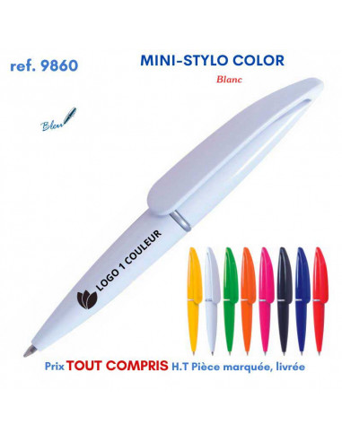 MINI STYLO COLOR REF 9860 9860 Stylos plastiques  0,74 €