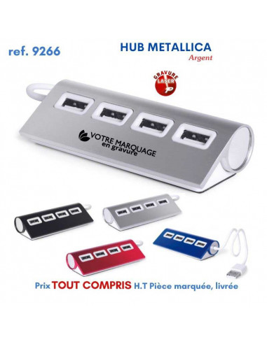 HUB METALLICA REF 9266 9266 HUB ET DIVERS USB PERSONNALISE  9,52 €