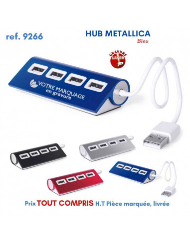 HUB METALLICA REF 9266 9266 HUB ET DIVERS USB PERSONNALISE  9,52 €