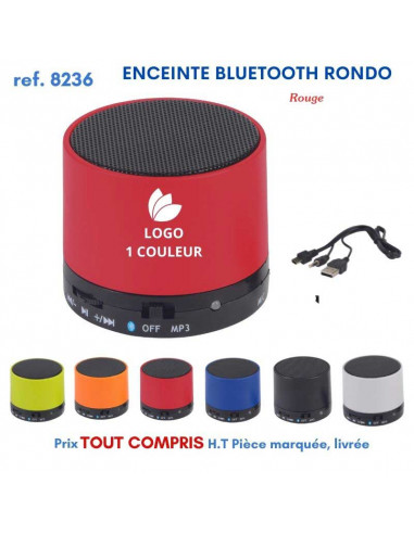 ENCEINTE BLUETOOTH RONDO REF 8236 8236 OBJETS CONNECTES  7,34 €