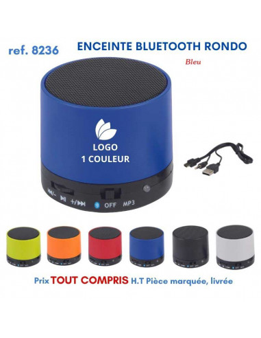 ENCEINTE BLUETOOTH RONDO REF 8236 8236 OBJETS CONNECTES  7,34 €