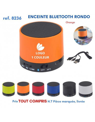 ENCEINTE BLUETOOTH RONDO REF 8236 8236 OBJETS CONNECTES  7,34 €