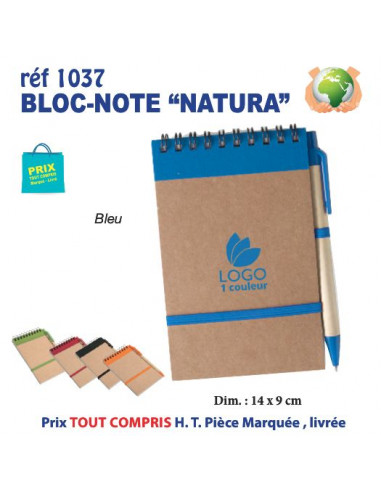 BLOC NOTES NATURA REF 1037 1037 Carnet personnalisé  3,55 €