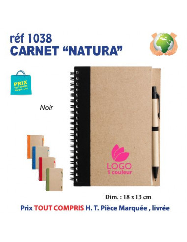 CARNET NATURA REF 1038 1038 Carnet personnalisé  3,54 €