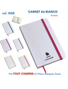 CARNET A6 BIANCO REF 8188 8188 Carnet personnalisé  2,45 € 2