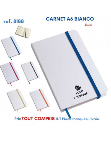 CARNET BIANCO REF 8188 8188 Carnet personnalisé  2,49 €