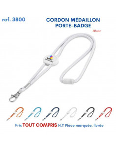 CORDON MEDAILLON PORTE BADGE REF 3800 3800 OBJETS PRATIQUES  2,11 € 2
