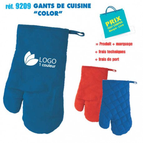 GANT DE CUISINE COLOR REF 9209 9209 TEXTILE PUBLICITAIRE POUR LA CUISINE  2,11 €