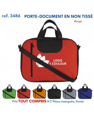 PORTE DOCUMENT EN NON TISSE REF 3486 3486 SACOCHES - PORTE DOCUMENTS  2,69 €