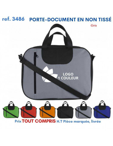 PORTE DOCUMENT EN NON TISSE REF 3486 3486 SACOCHES - PORTE DOCUMENTS  2,69 €