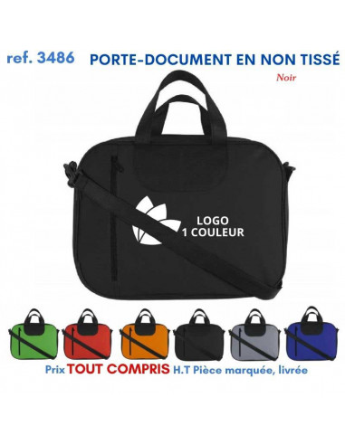 PORTE DOCUMENT EN NON TISSE REF 3486 3486 SACOCHES - PORTE DOCUMENTS  2,69 €