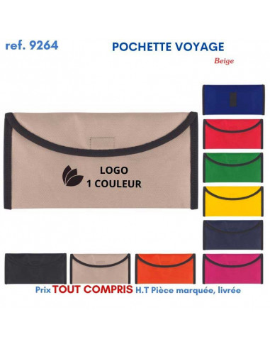 POCHETTE VOYAGE REF 9264 9264 POCHETTE - PORTE ETIQUETTE BAGAGE  2,43 €