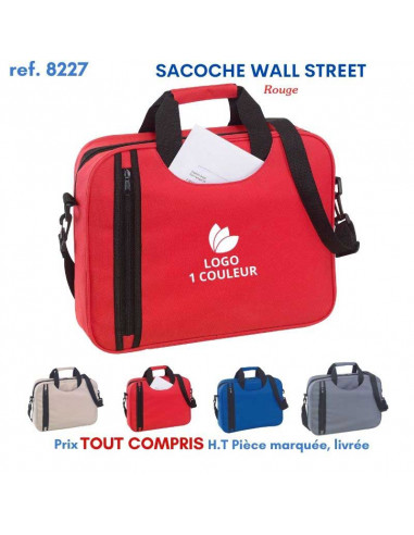 SACOCHE WALL STREET REF 8227 8227 SACOCHES - PORTE DOCUMENTS  6,71 €