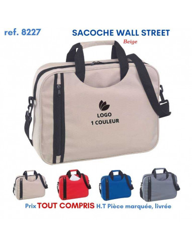 SACOCHE WALL STREET REF 8227 8227 SACOCHES - PORTE DOCUMENTS  7,28 €