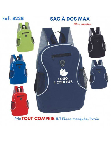 SAC A DOS MAX REF 8228 8228 SAC A DOS  6,75 €