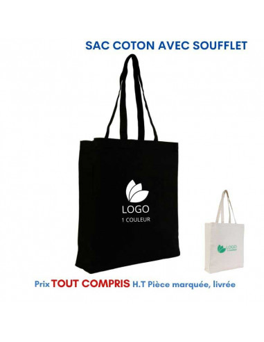 SAC COTON SOUFFLET ANSES LONGUES 150 GRS REF 3480 3480 SACS SHOPPING - TOTEBAG  1,86 €