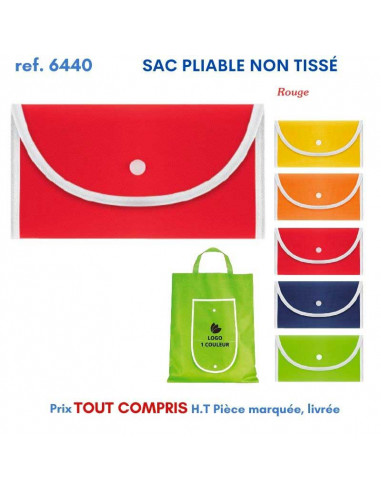 SAC PLIABLE NON TISSE REF 6440 6440 SACS PLIABLES  2,67 €