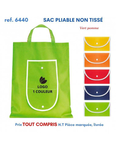 SAC PLIABLE NON TISSE REF 6440 6440 SACS PLIABLES  2,67 €