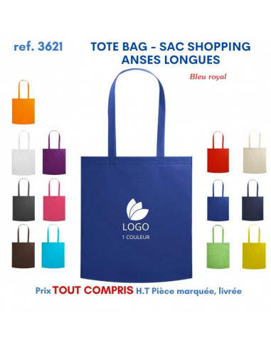 TOTEBAG - SAC SHOPPING ANSES LONGUES REF 3621 3621 SACS SHOPPING - TOTEBAG  1,30 €