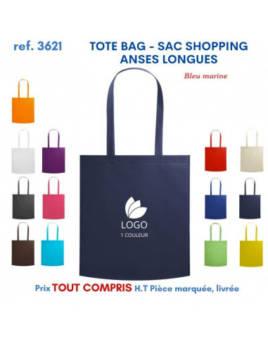 TOTEBAG - SAC SHOPPING ANSES LONGUES REF 3621 3621 SACS SHOPPING - TOTEBAG  1,30 €