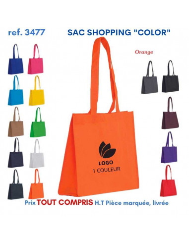 SAC SHOPPING COLOR REF 3477 3477 SACS SHOPPING - TOTEBAG  2,65 €