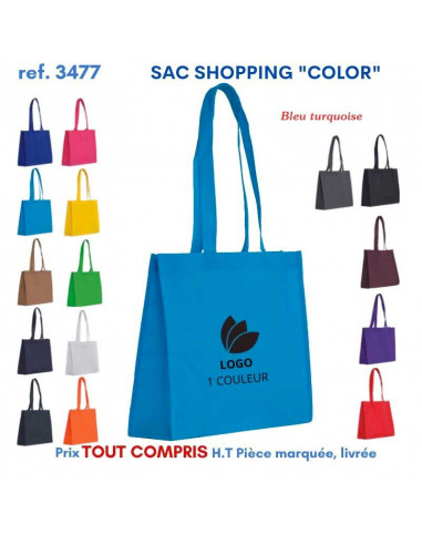 SAC SHOPPING COLOR REF 3477 3477 SACS SHOPPING - TOTEBAG  2,65 €