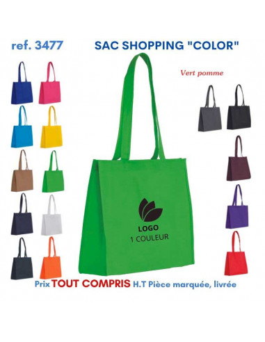 SAC SHOPPING COLOR REF 3477 3477 SACS SHOPPING - TOTEBAG  2,65 €