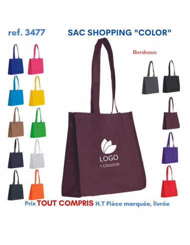 SAC SHOPPING COLOR REF 3477 3477 SACS SHOPPING - TOTEBAG  2,65 €