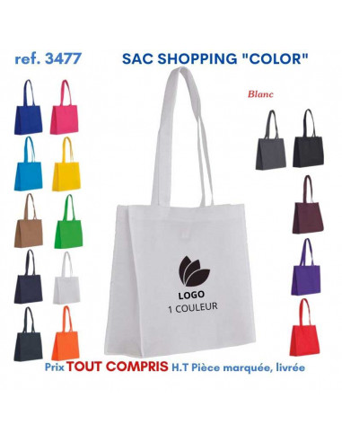 SAC SHOPPING COLOR REF 3477 3477 SACS SHOPPING - TOTEBAG  2,65 €