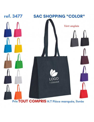 SAC SHOPPING COLOR REF 3477 3477 SACS SHOPPING - TOTEBAG  2,65 €