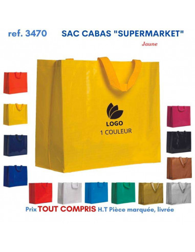 SACS CABAS SUPERMARKET REF 3470 3470 SACS SHOPPING - TOTEBAG  2,91 €