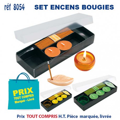 SET ENCENS ET BOUGIES REF 8054 8054 POUR LA MAISON OBJETS PUBLICITAIRES  3,20 €