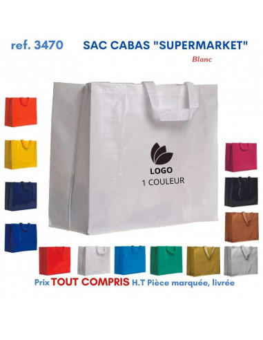 SACS CABAS SUPERMARKET REF 3470 3470 SACS SHOPPING - TOTEBAG  2,91 €