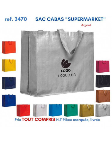 SACS CABAS SUPERMARKET REF 3470 3470 SACS SHOPPING - TOTEBAG  2,91 €