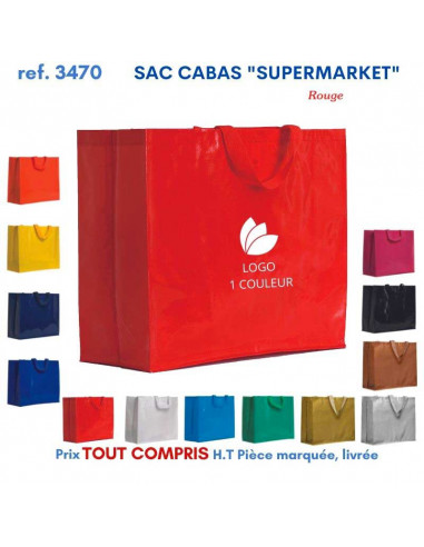 SACS CABAS SUPERMARKET REF 3470 3470 SACS SHOPPING - TOTEBAG  2,91 €