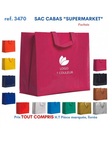 SACS CABAS SUPERMARKET REF 3470 3470 SACS SHOPPING - TOTEBAG  2,91 €