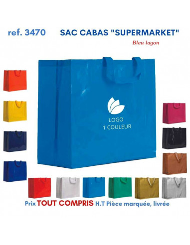 SACS CABAS SUPERMARKET REF 3470 3470 SACS SHOPPING - TOTEBAG  2,91 €