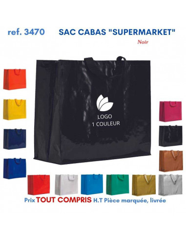 SACS CABAS SUPERMARKET REF 3470 3470 SACS SHOPPING - TOTEBAG  2,91 €