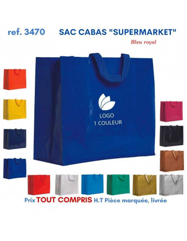 SACS CABAS SUPERMARKET REF 3470 3470 SACS SHOPPING - TOTEBAG  2,91 €