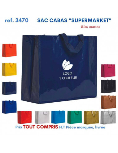 SACS CABAS SUPERMARKET REF 3470 3470 SACS SHOPPING - TOTEBAG  2,91 €