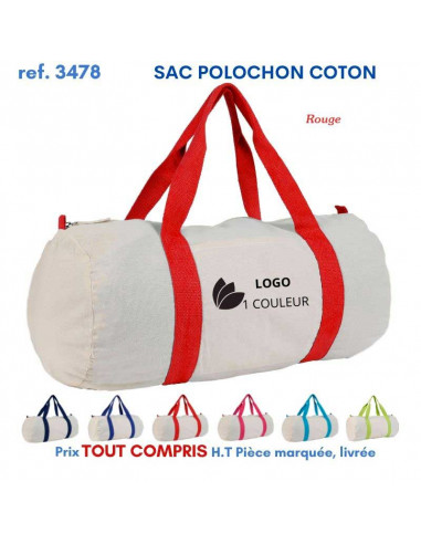 SAC POLOCHON COTON REF 3478 3478 SACS DE SPORT  6,32 €