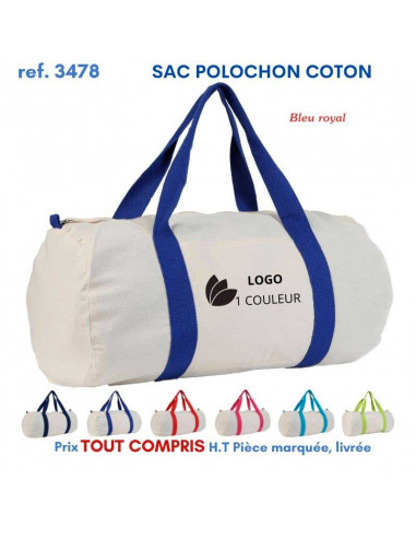 SAC POLOCHON COTON REF 3478 3478 SACS DE SPORT  6,32 €