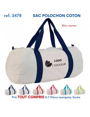 SAC POLOCHON COTON REF 3478 3478 SACS DE SPORT  6,32 €