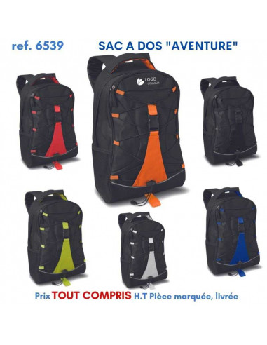 SAC A DOS AVENTURE REF 6539 6539 SAC A DOS  11,67 €