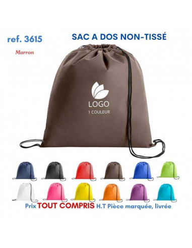 SACS A DOS EN NON TISSE REF 3615 3615 SAC A DOS  2,06 €