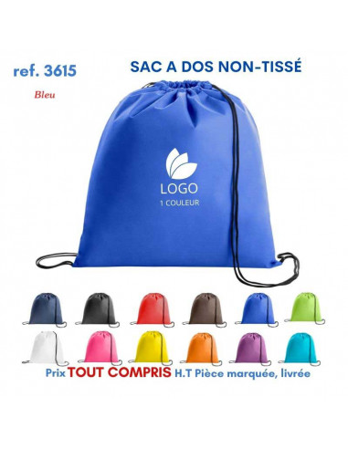 SACS A DOS EN NON TISSE REF 3615 3615 SAC A DOS  2,06 €