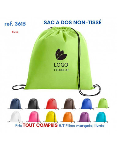 SACS A DOS EN NON TISSE REF 3615 3615 SAC A DOS  2,06 €