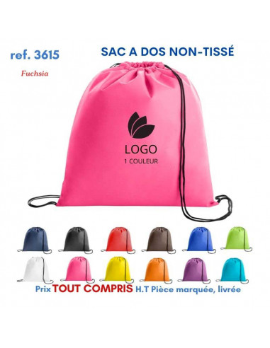 SACS A DOS EN NON TISSE REF 3615 3615 SAC A DOS  2,06 €